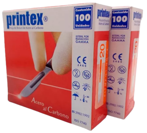 Hojas De Bisturí N°20 Marca Printex - 10 unidades