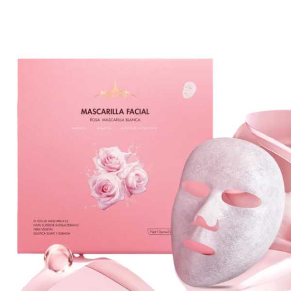 Mascara de fibra vegetal de Rosas
