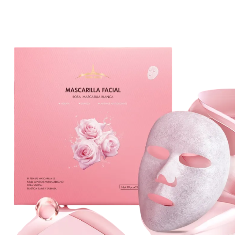 Mascara de fibra vegetal de Rosas