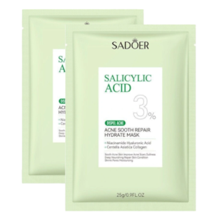 Mascarilla facial con ácido salicílico 3%